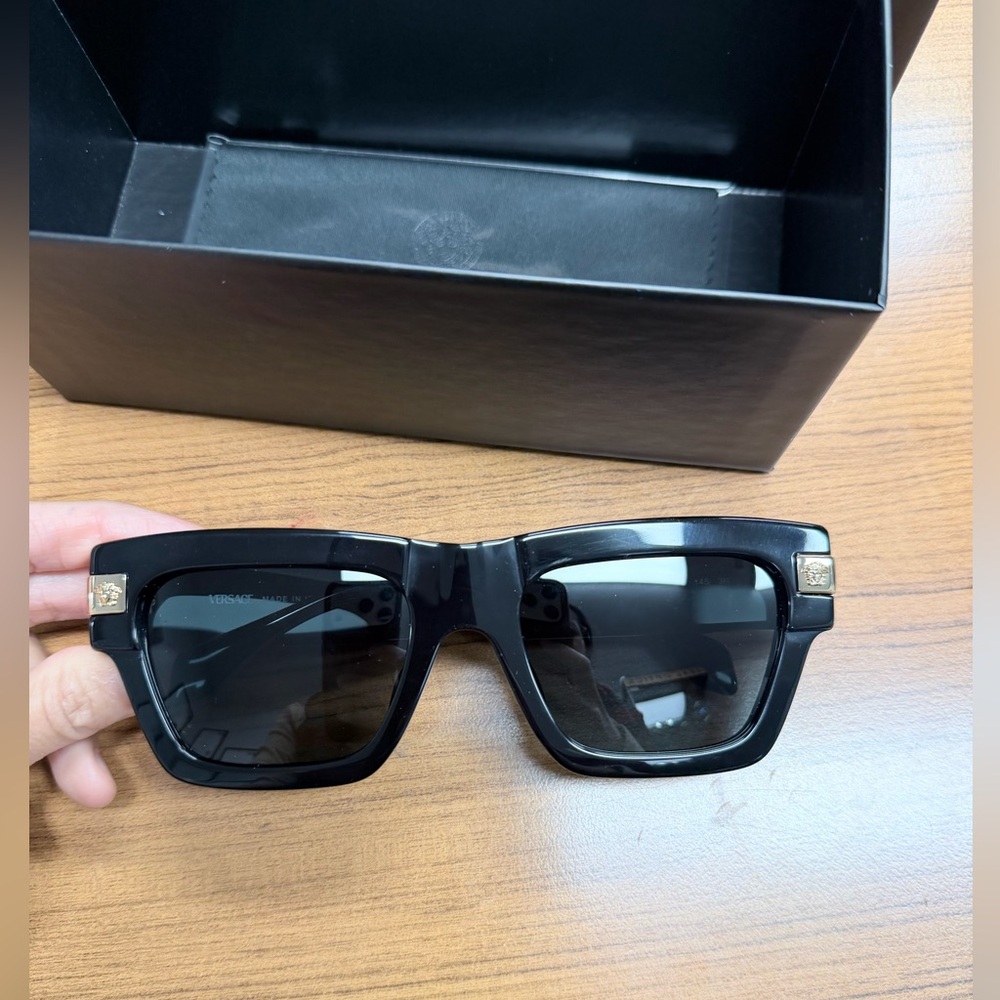 Versace Black Sunglasses with Case VE4464F